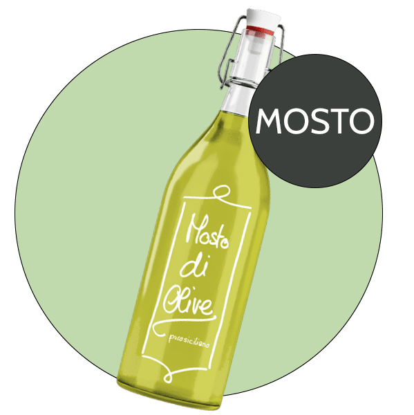 Olio Novello "Mosto di Olive" - Natives Olivenöl Extra aus 100% sizilianischen Oliven 0.5ltr